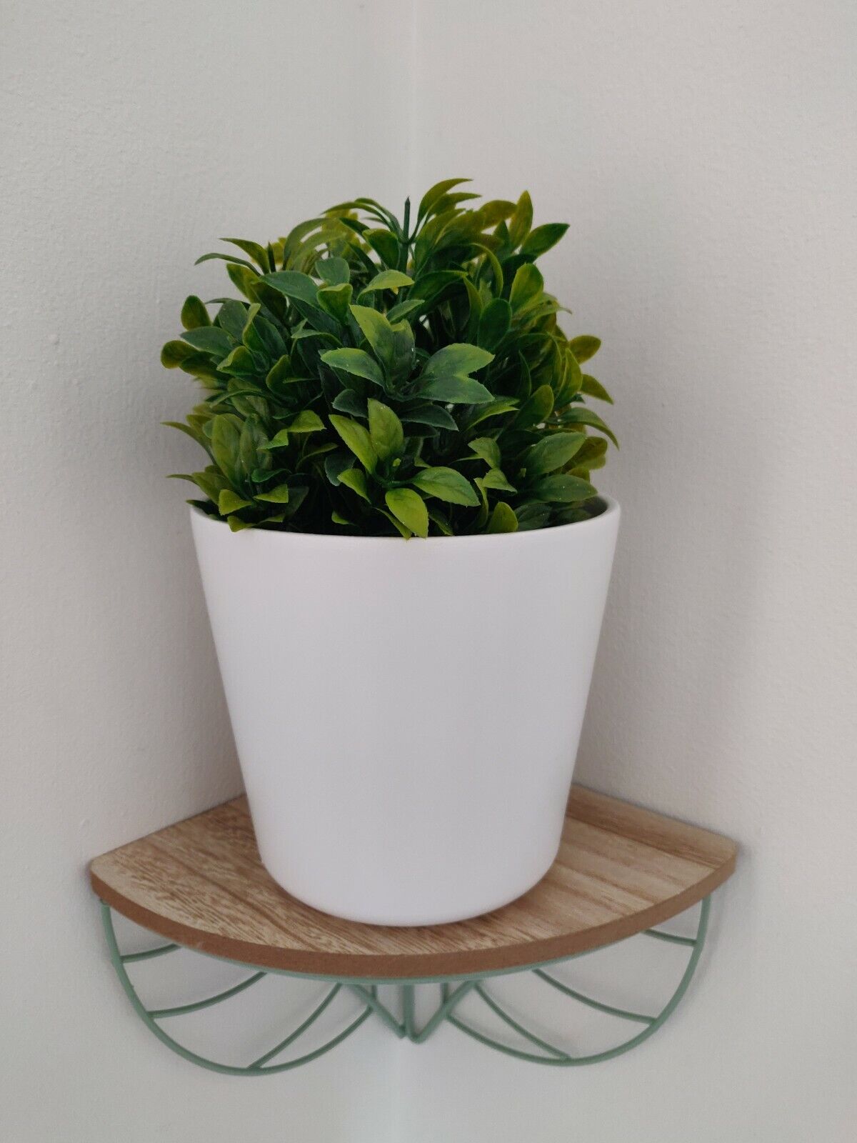 13.5cm Ceramic White Pattern Garden Indoor Kitchen Planter Herb Pot Cover