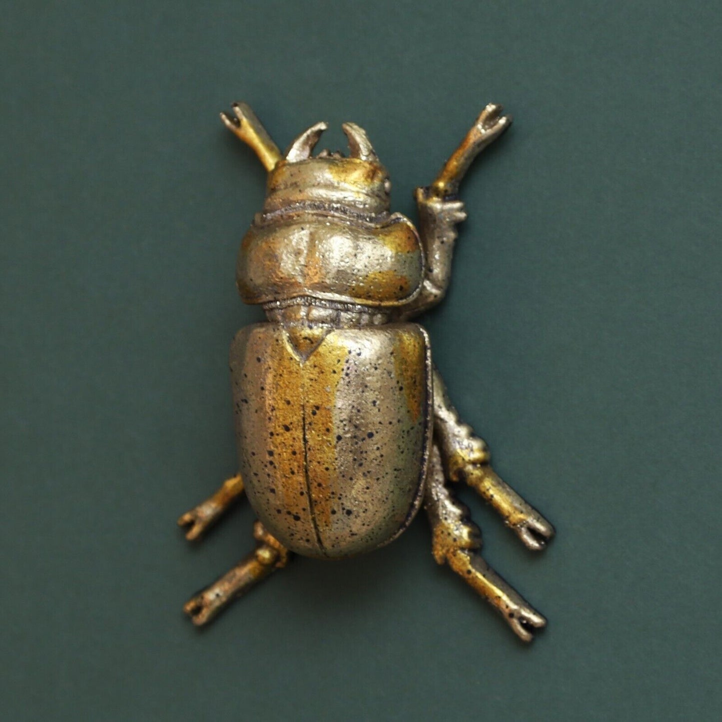 Steampunk Gold Stag Lady Beetle Wall Bee Art Hanging Insect Bug Ornament Décor