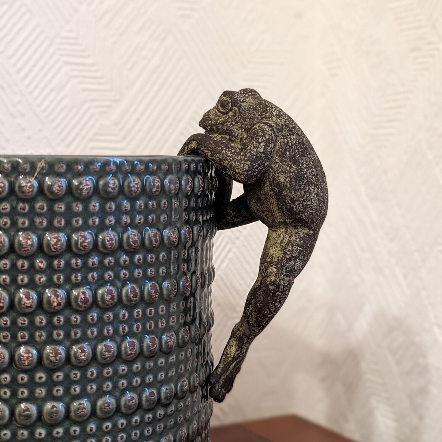 Resin Frog Plant Pot Hanger Nat Climber Animal Design Home Garden Decor