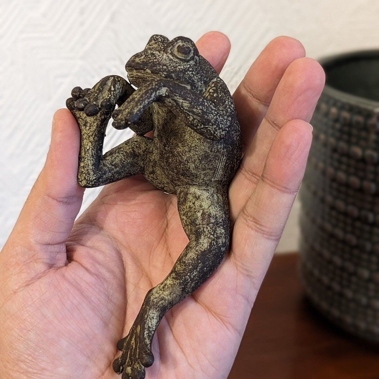 Resin Frog Plant Pot Hanger Nat Climber Animal Design Home Garden Decor