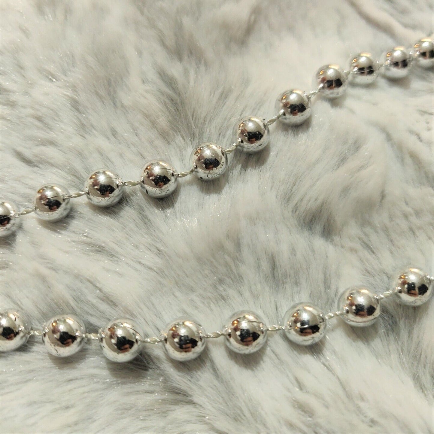 15m Plastic Beads Chain Pearls Garland Christmas Tree Party Home Decoration