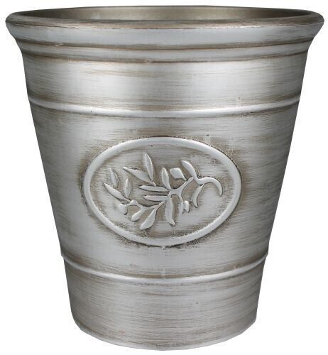 Gloss Ceramic Plastic Planters Flower Plant Pots Barrel Tall Bowl Olive Cover