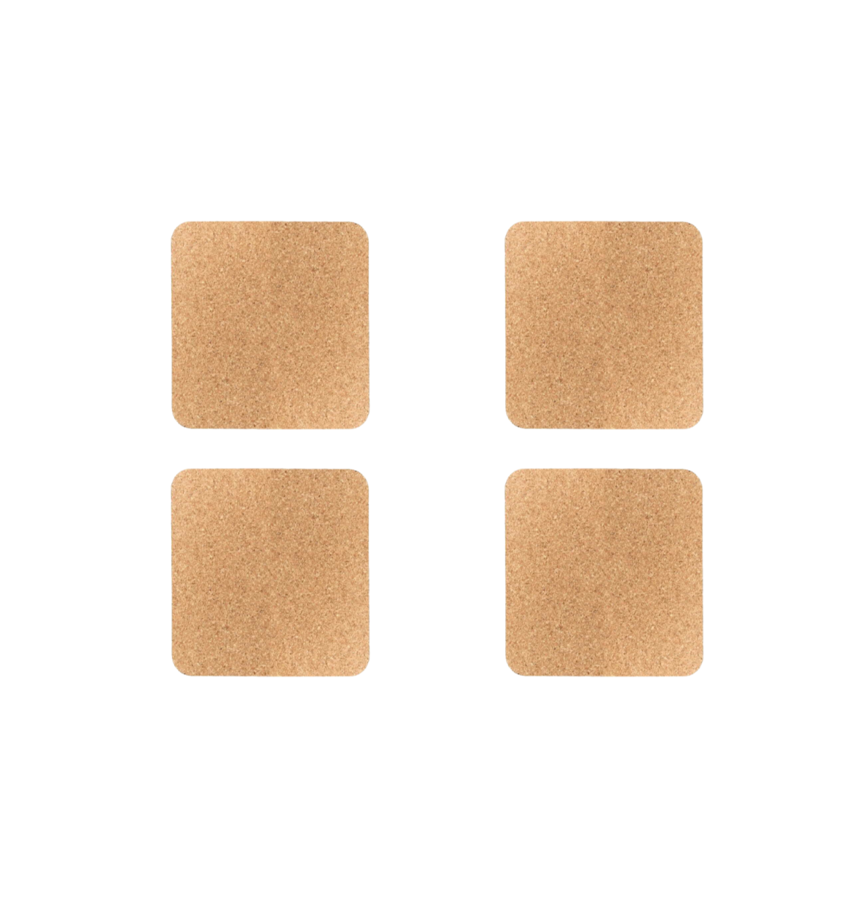 Pack of 4 Placemats 4 Coaster Natural Cork Table Mats Surface Protectors Trivets