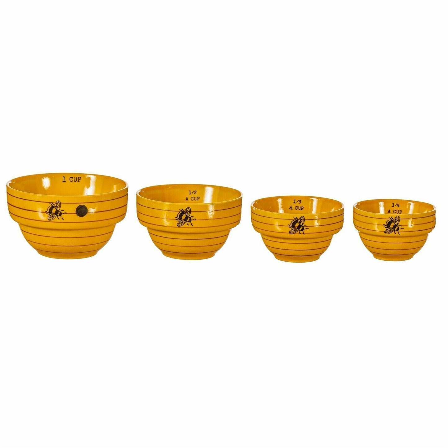 ceramic Measuring Bowls Set of 4 Measuring Cups Baking Cooking Measurement