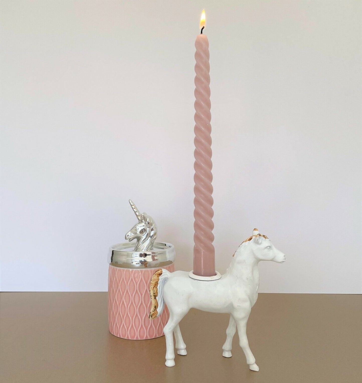 Dinner Candle Holder Metal Horse Animal Home Dining Table Decor Home Gift Heavy