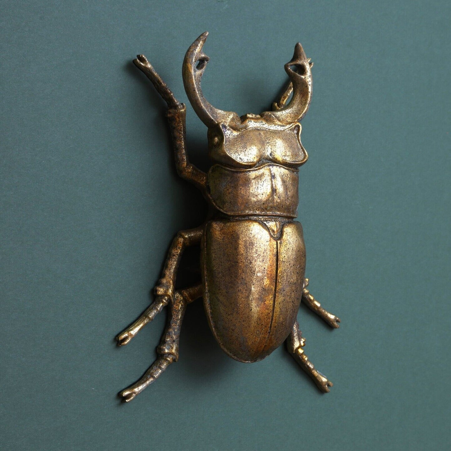Steampunk Gold Stag Lady Beetle Wall Bee Art Hanging Insect Bug Ornament Décor