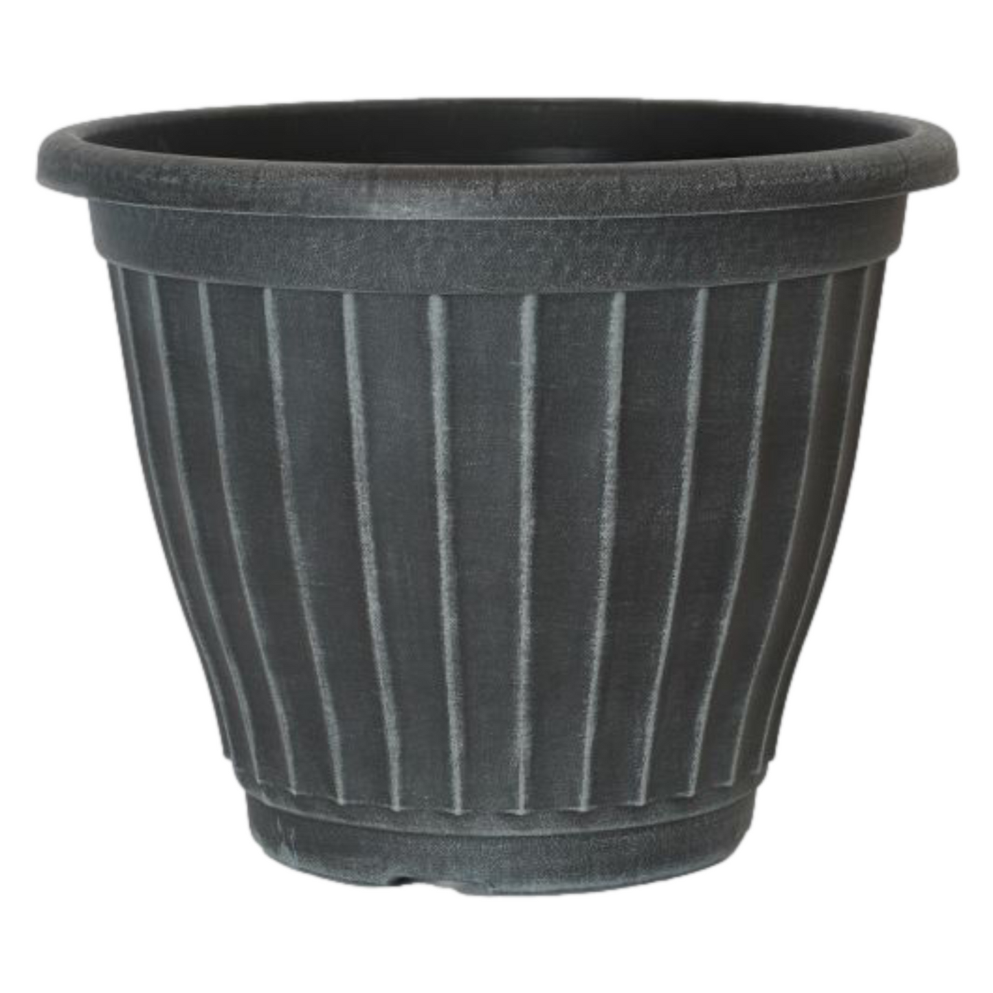 2Pc Plastic Castella Planters 34cm Chalk Planters 9.5L Outdoor Patio Garden