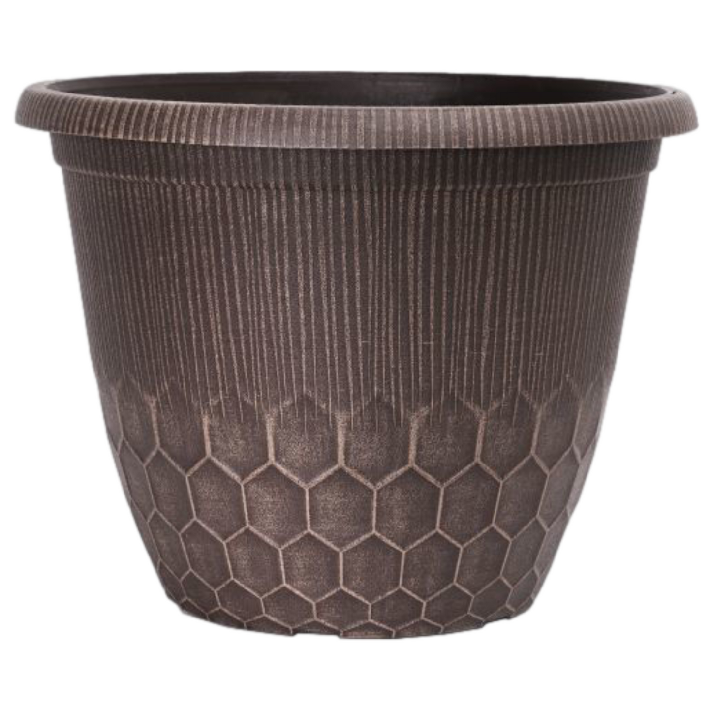 Garden Flower Pot Round Bristol Planter 30cm Cocoa Berry 11L Plant Pot Cover