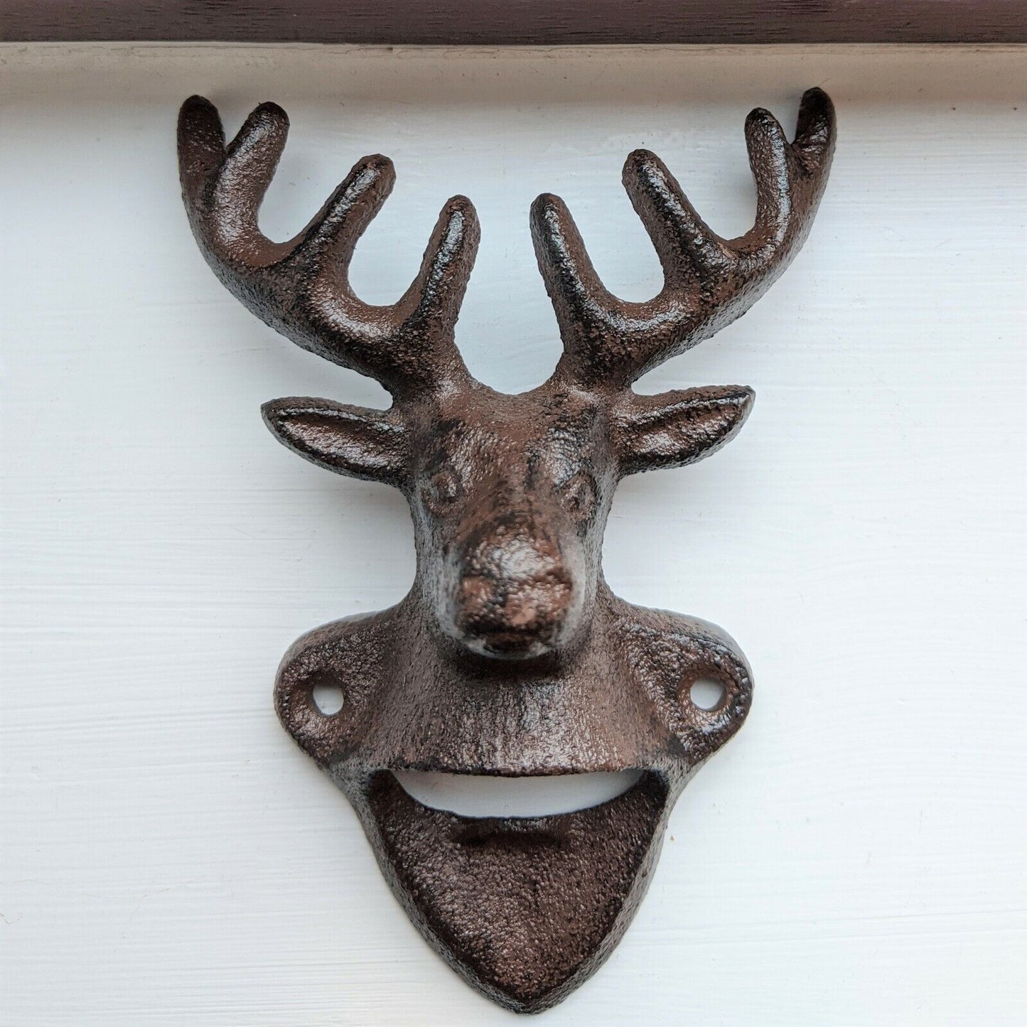 Animal Bottle Opener Stag Bear Head Cast Iron Metal Wall Mounted Bottle Opener
