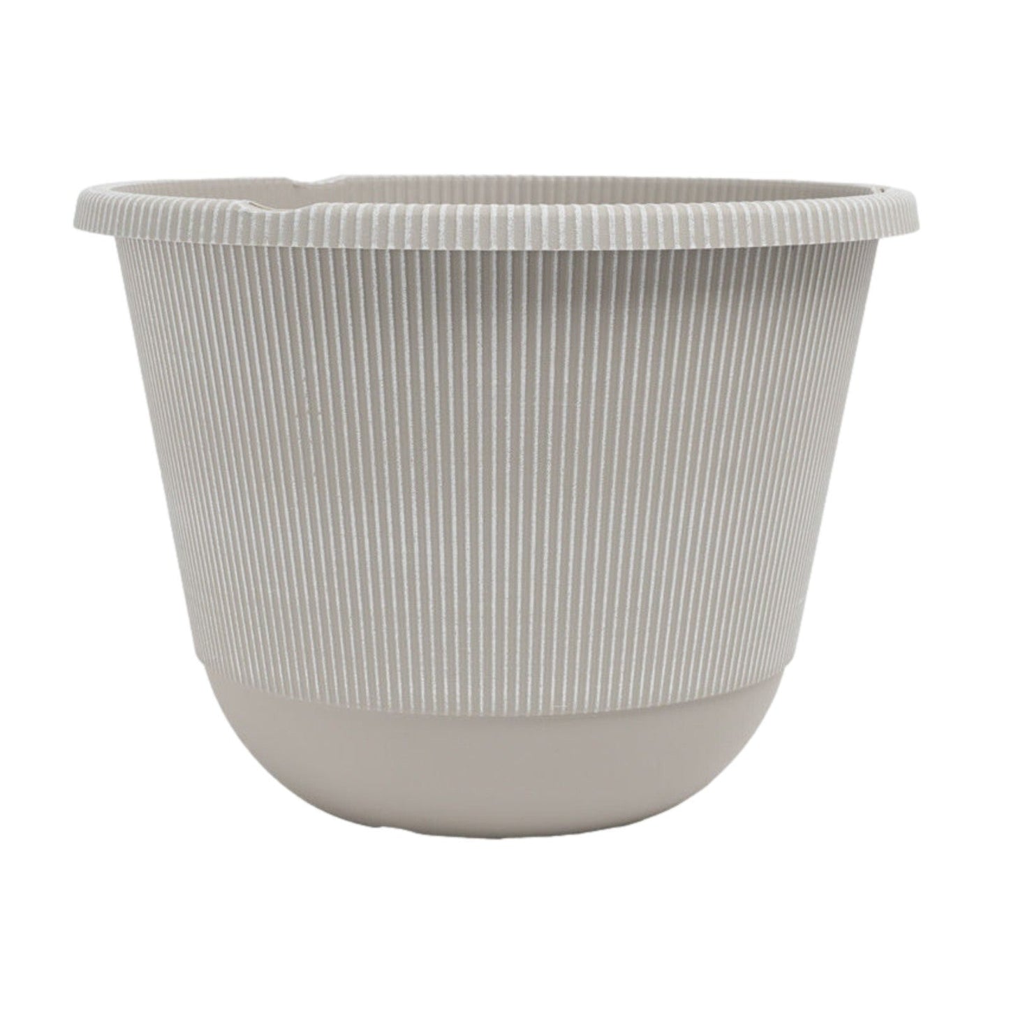 Round Grey Plastic Plant Pot 30cm Indoor 9L Garden Outdoor Flower Planter Cover
