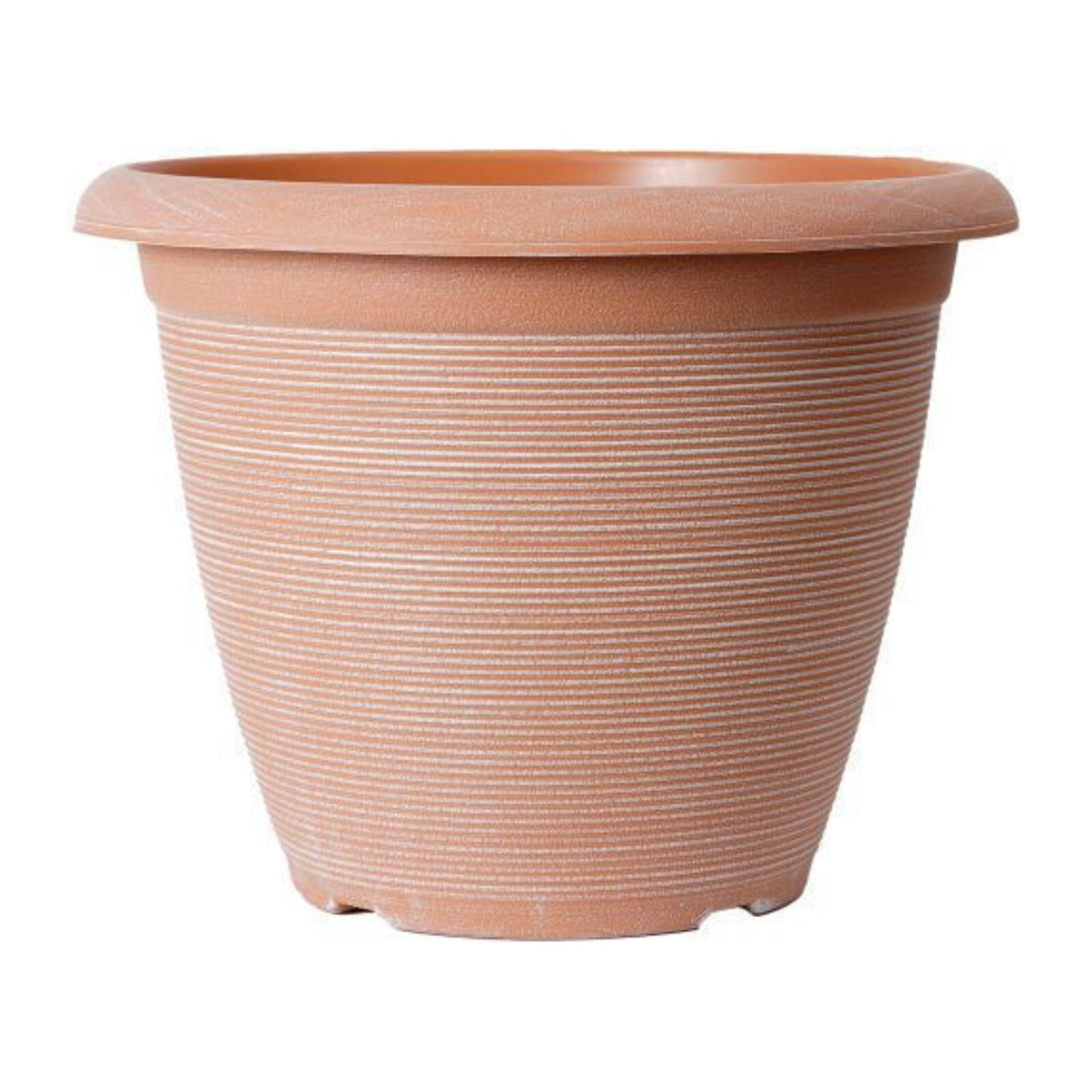 Round Plastic Plant Pot 35cm Orange 12.5L Pot Home Garden Outdoor Planter Cover