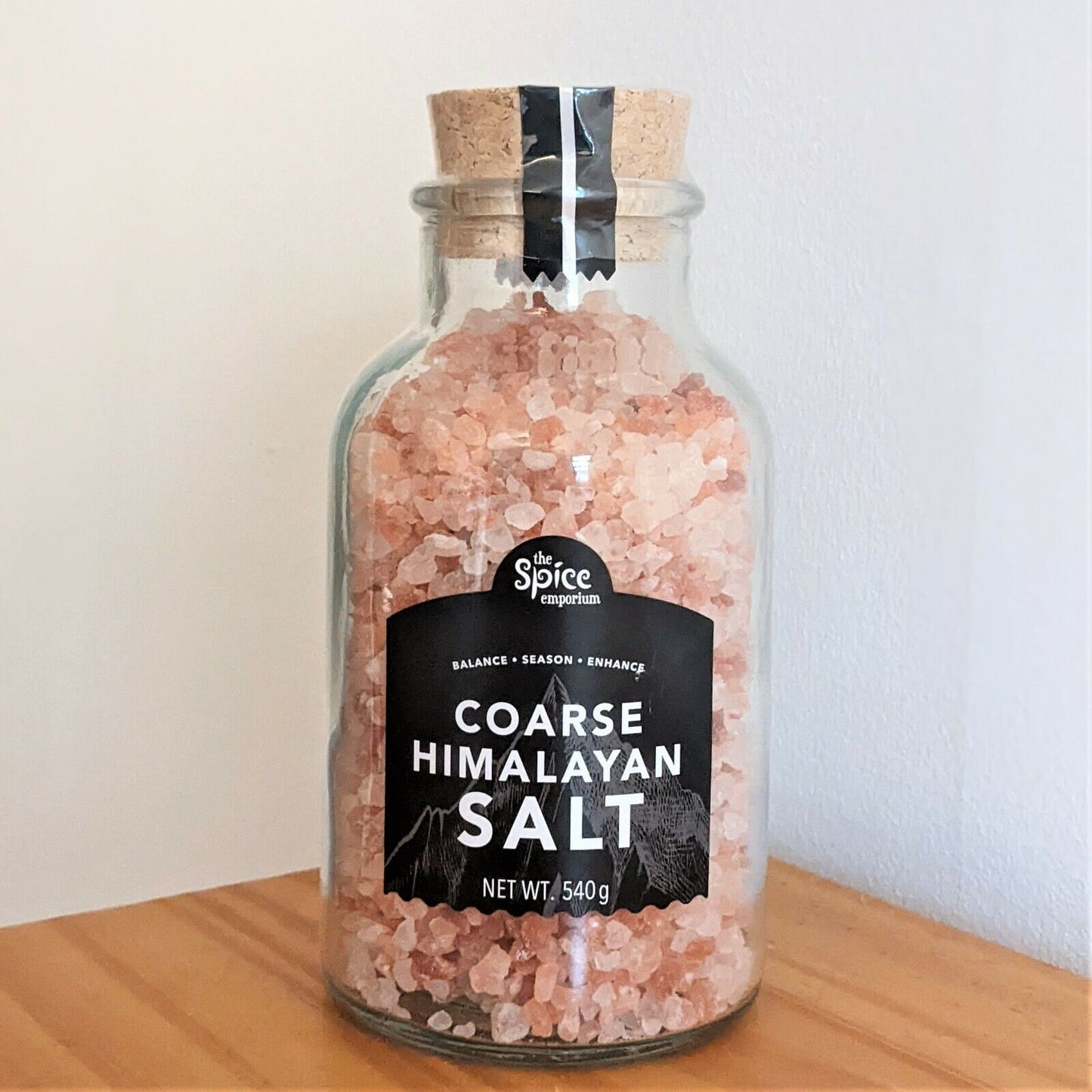 Pink Himalayan Natural Coarse Rock Salt Organic Bath Cooking Salts 540g Bottle