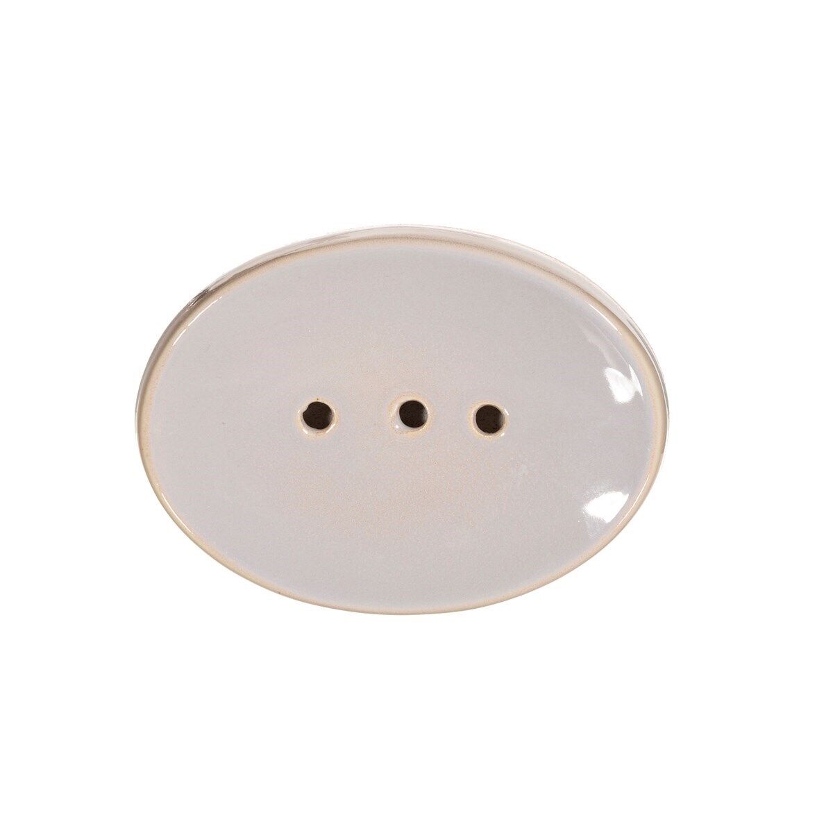 Mojave Grey Ceramic Soap Dish Tray Holder Bathroom Kitchen Glazed Sink Dish