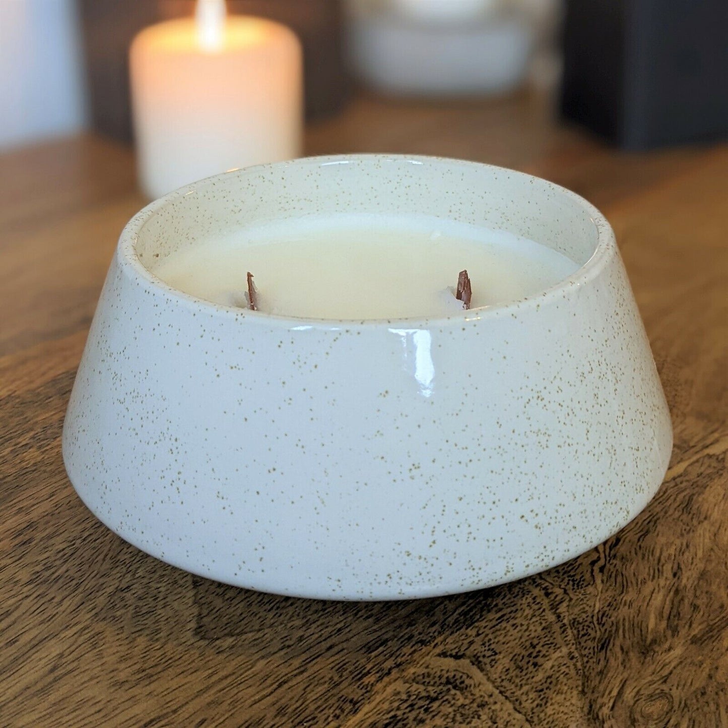 Wooden Wick Candle Single Double Wick Scanted Candle Jars Pots Vanilla Cedarwood