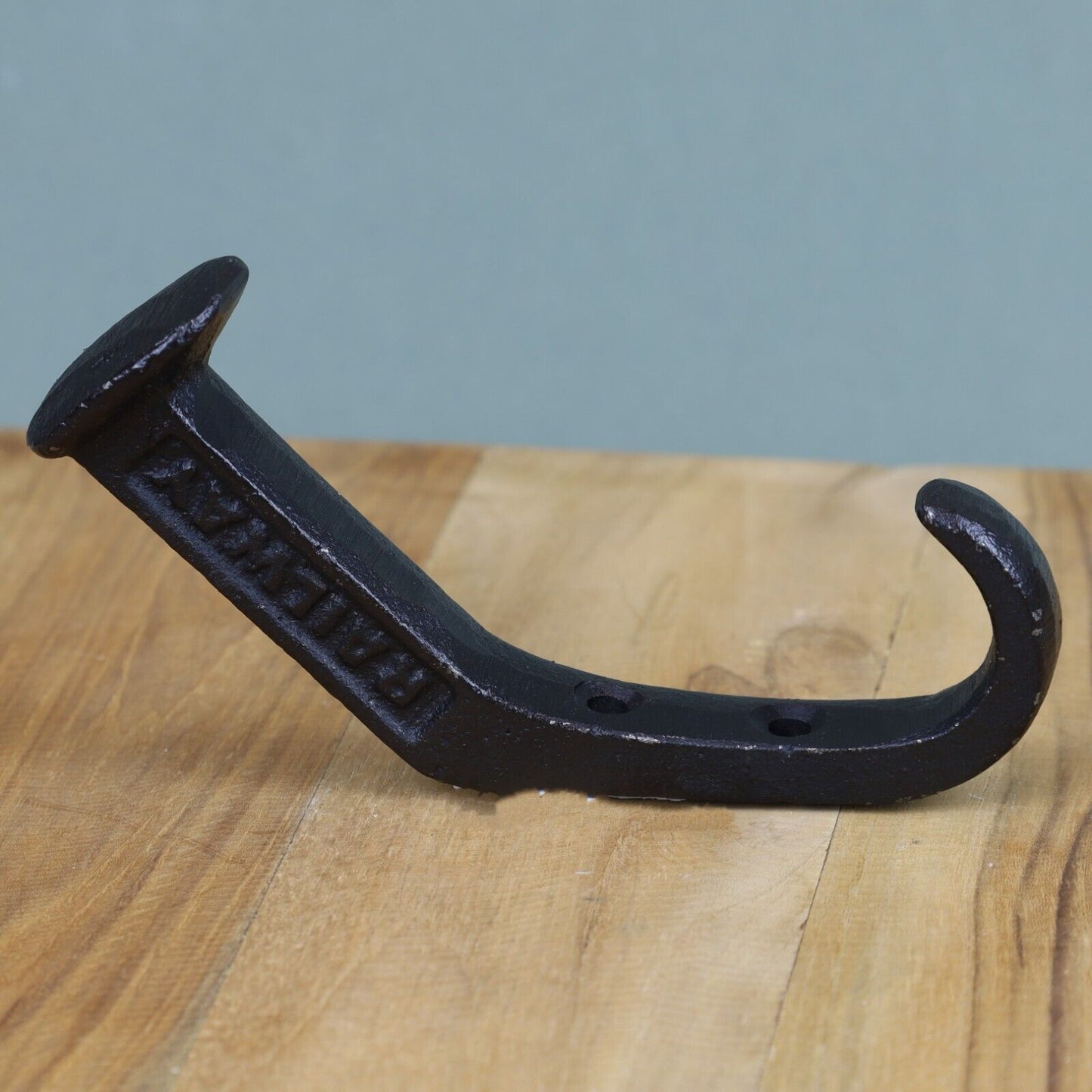 Coat Hook Railway Spike Nail Train Wall Mounted Key Hanger Cast Iron Black Hook