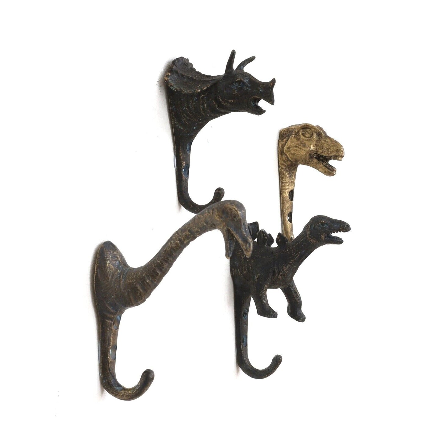Animal Shaped Dinosaur Metal Vintage Hook Leads Coat Keys Hat Wall Hanger Hook