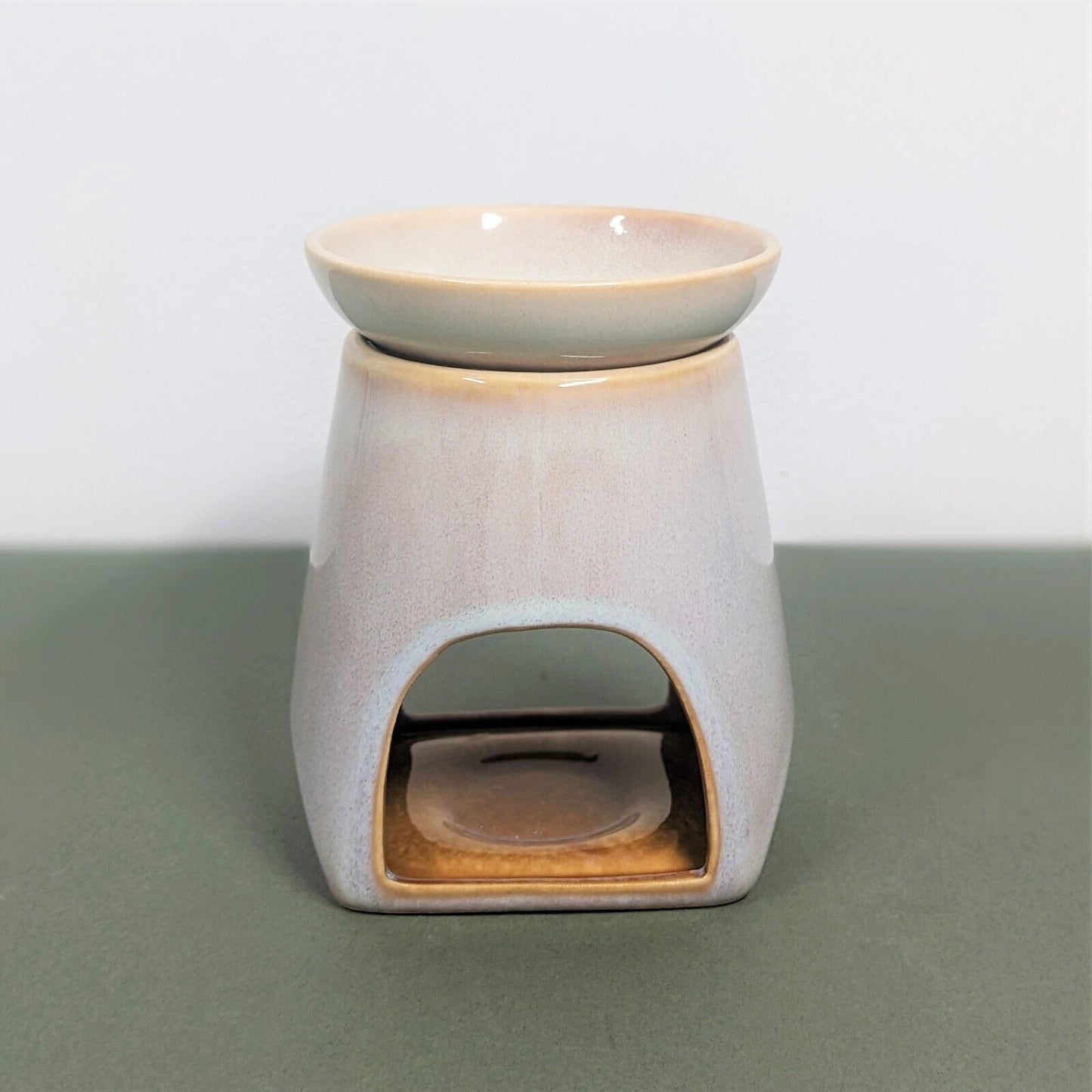 Large Ceramic Natural Oil Burner Wax Melt Reactive Glazed Home Fragrance Decor