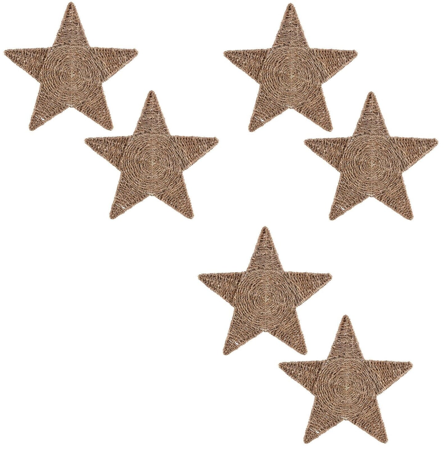 Christmas Table Place Mats Rope Woven Star Xmas Dinner Table Top Placemats Mats