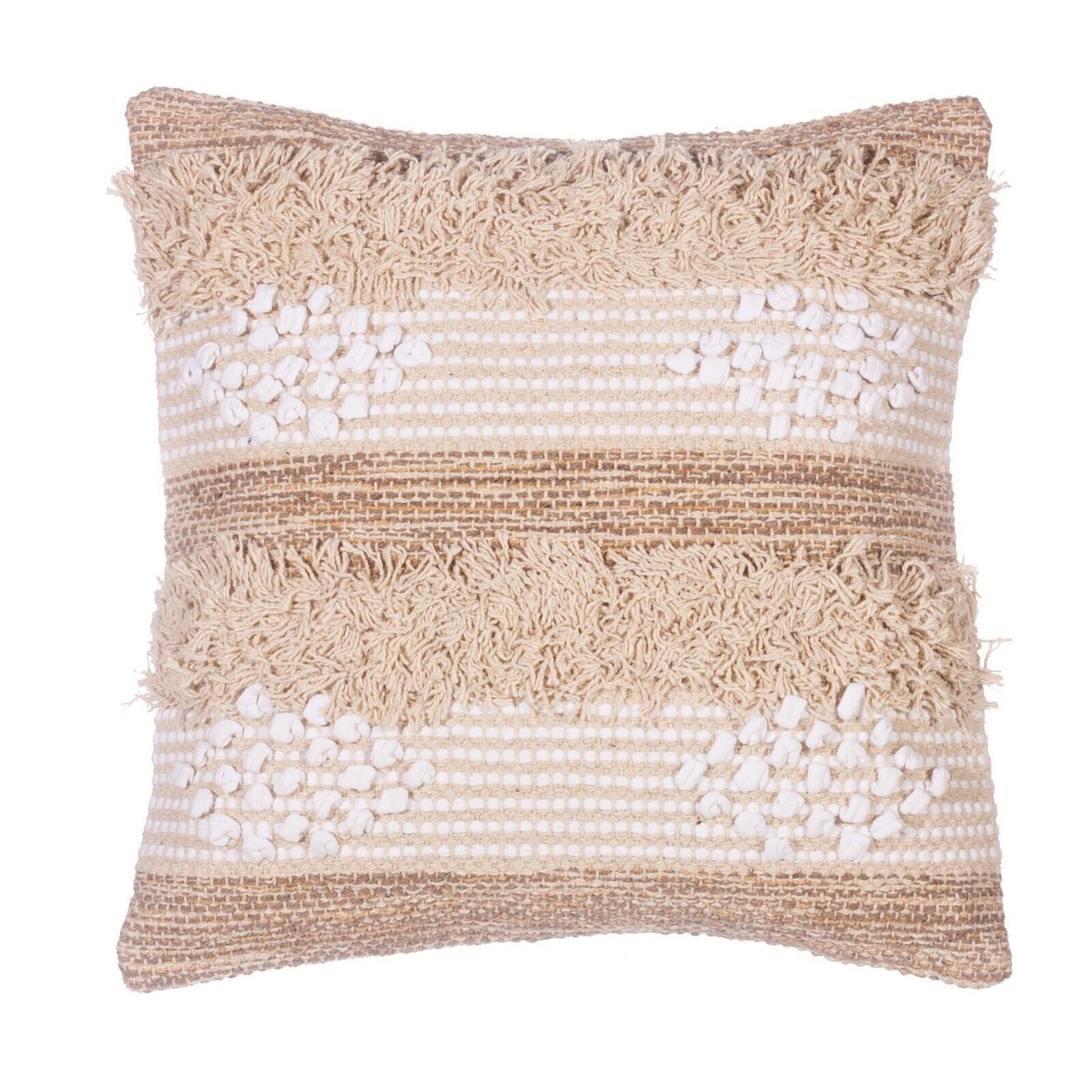 2pc Knitted Filled Diamond Cushion 40x40cm Boho Bohemian Cushion Home Sofa Decor