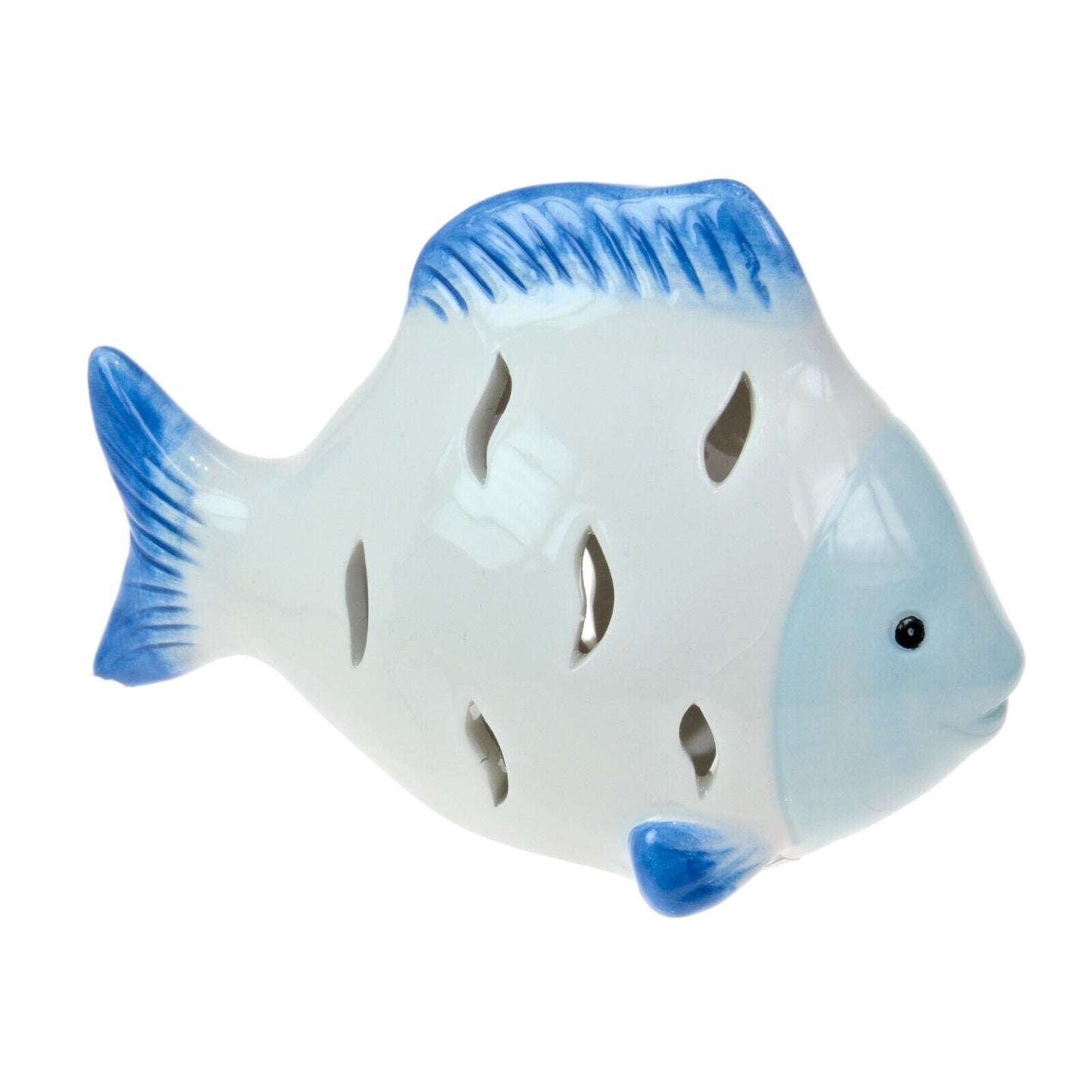 Small Ceramic Fish With LED light Nautical Seaside Home Decorative Ornament Gift
