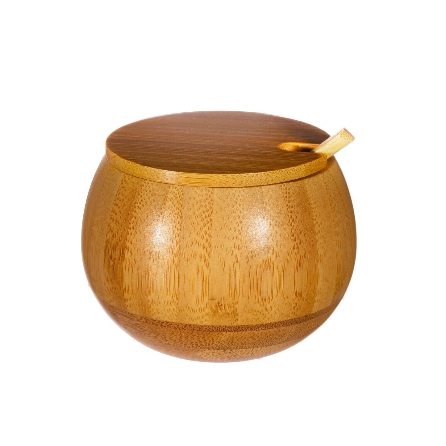Wooden Storage Jar With Wooden Spoon And Lid Spice Sugar Storage Jar Canister
