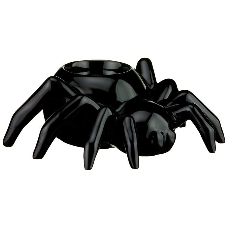 Black Spider Tealight Candle Holder Spooky Style Gothic Halloween Home Decor