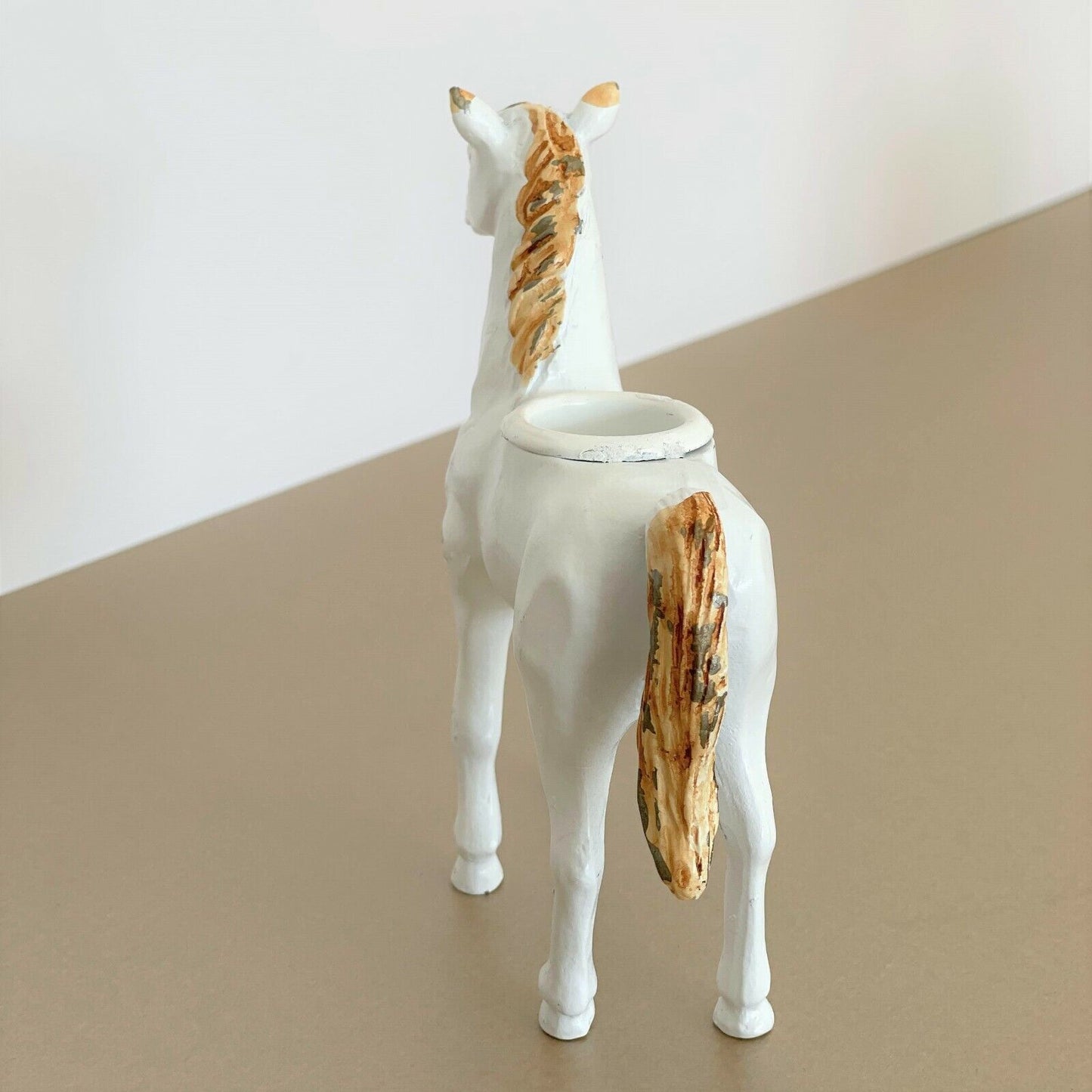 Dinner Candle Holder Metal Horse Animal Home Dining Table Decor Home Gift Heavy
