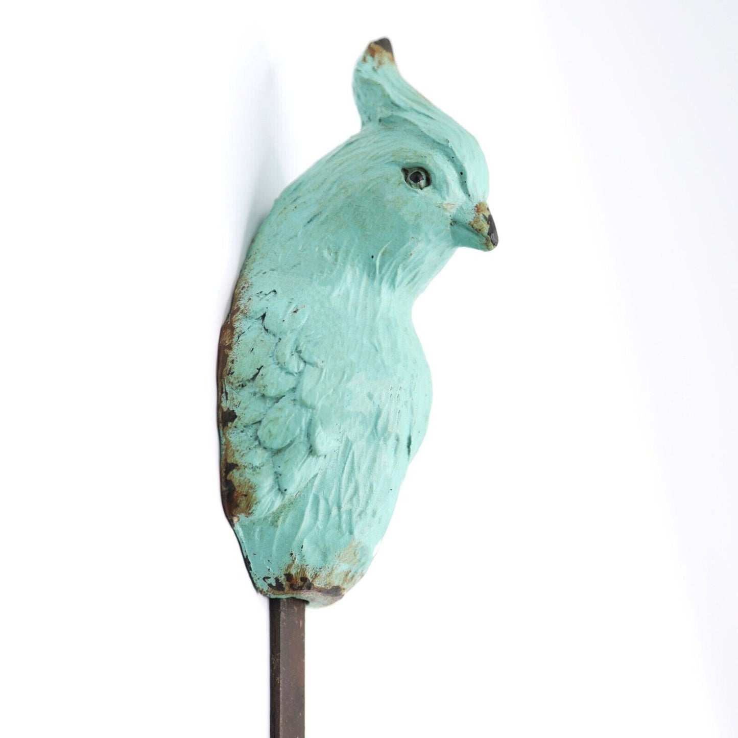 Blue Vintage Rustic Parrot Bird Shaped Coat Key Hanger Wall Mounted Single Hook