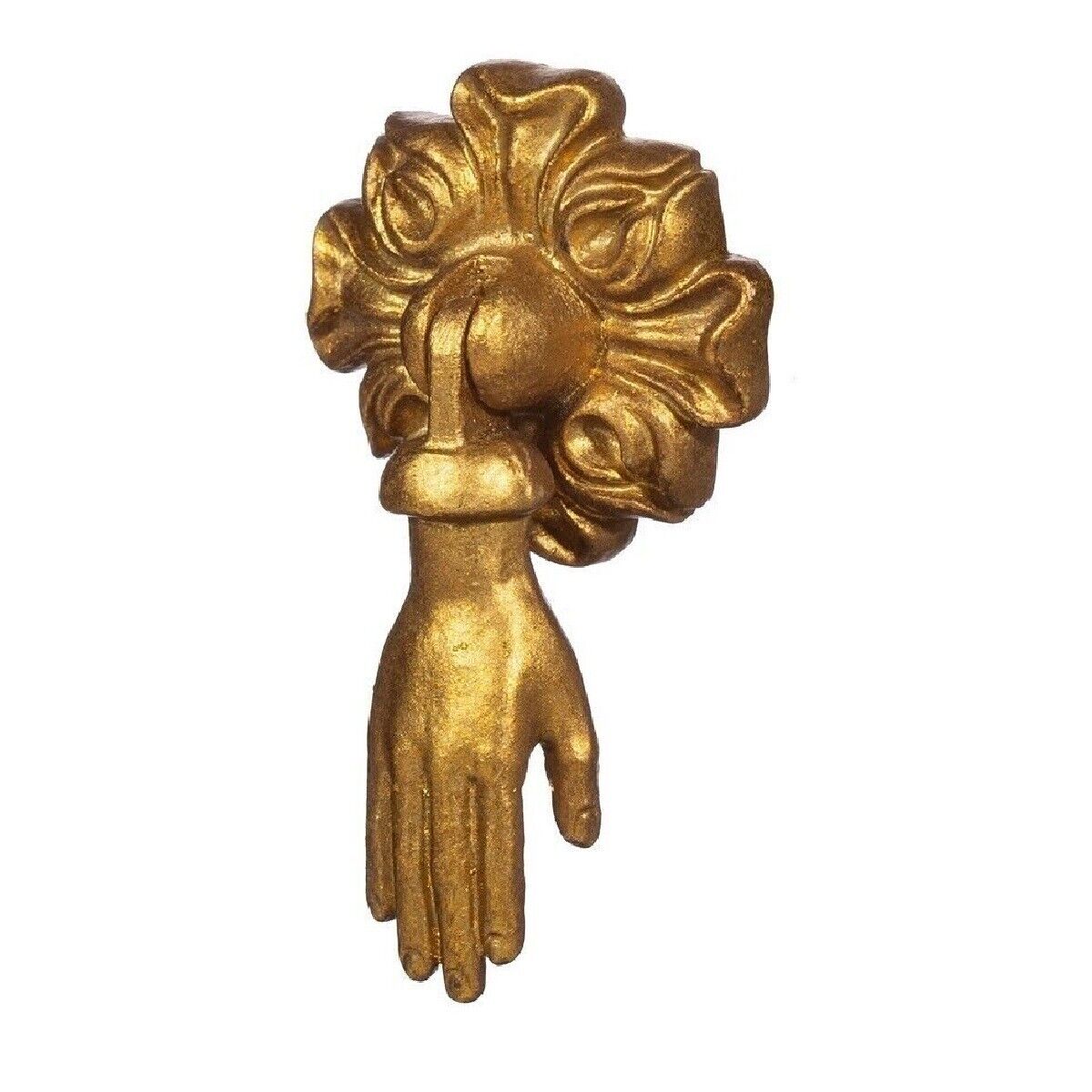 Set of 4 Gold Metal Drawer Door Pulls Cabinets Knobs Pendant Handles Vintage