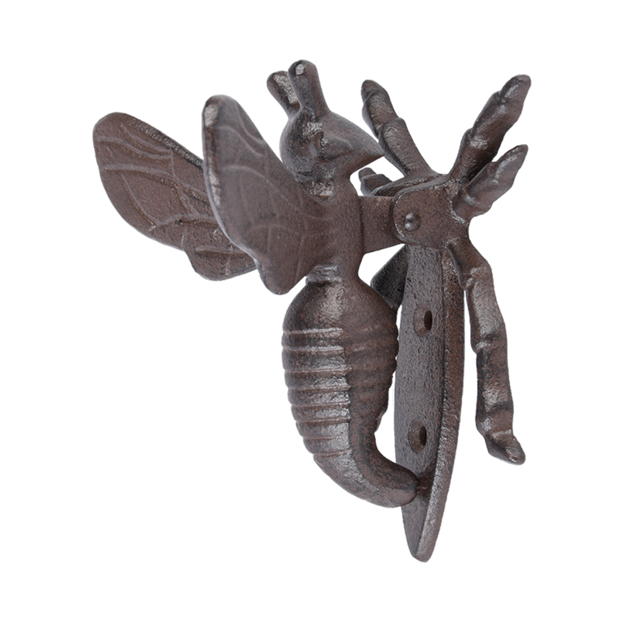 Bee Door Knocker Cast Iron Metal Vintage Shed Garage Garden Decor Ornament Bell