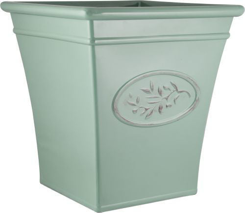 Gloss Ceramic Plastic Planters Flower Plant Pots Barrel Tall Bowl Olive Cover