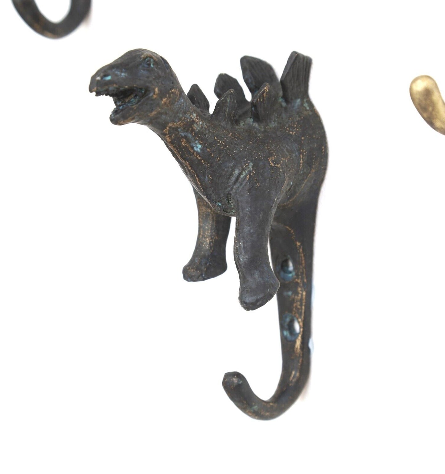 Animal Shaped Dinosaur Metal Vintage Hook Leads Coat Keys Hat Wall Hanger Hook