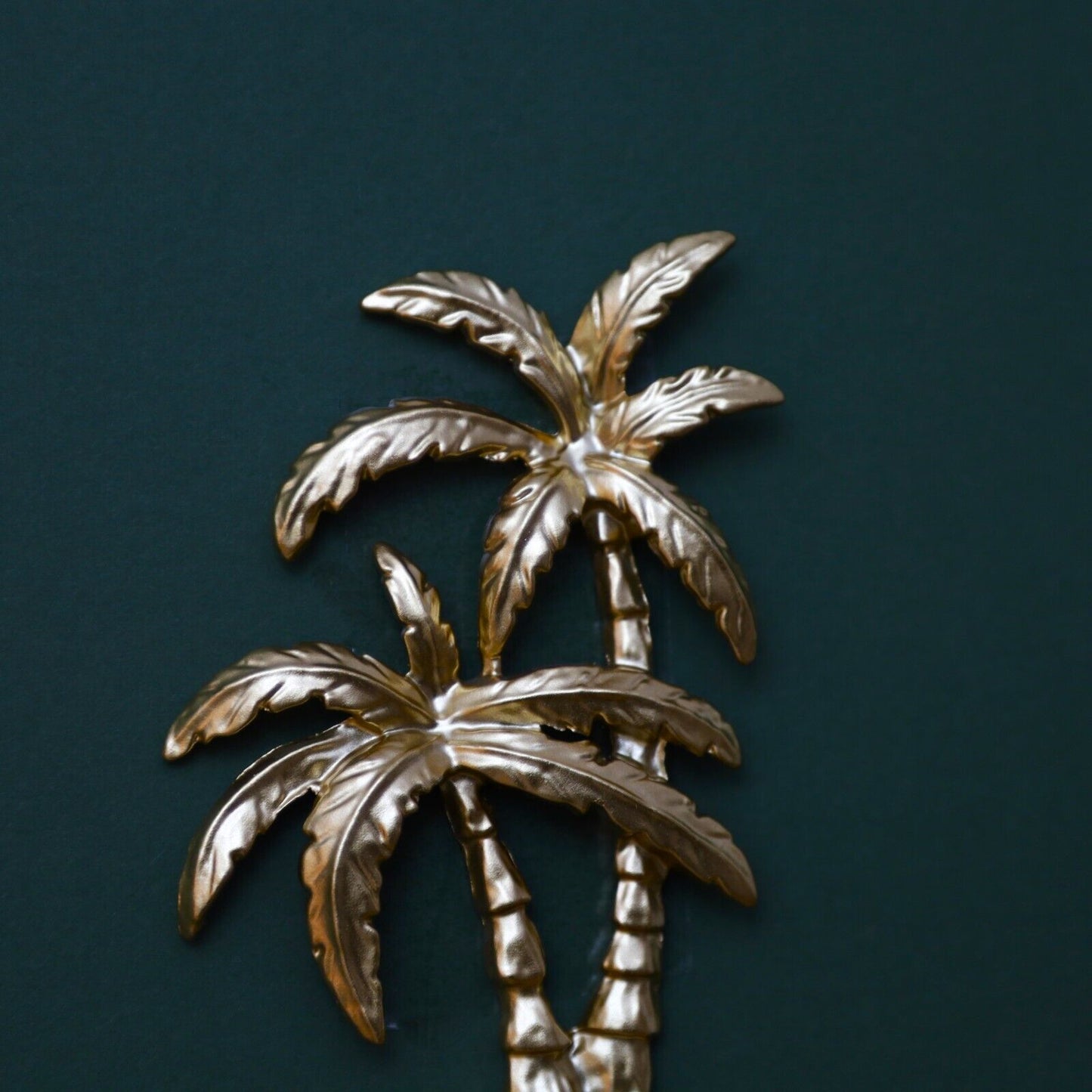 Palm Tree Gold Wall Hook Metal Clothes Scarf Leads Keys Hanger Home Decor Hooks