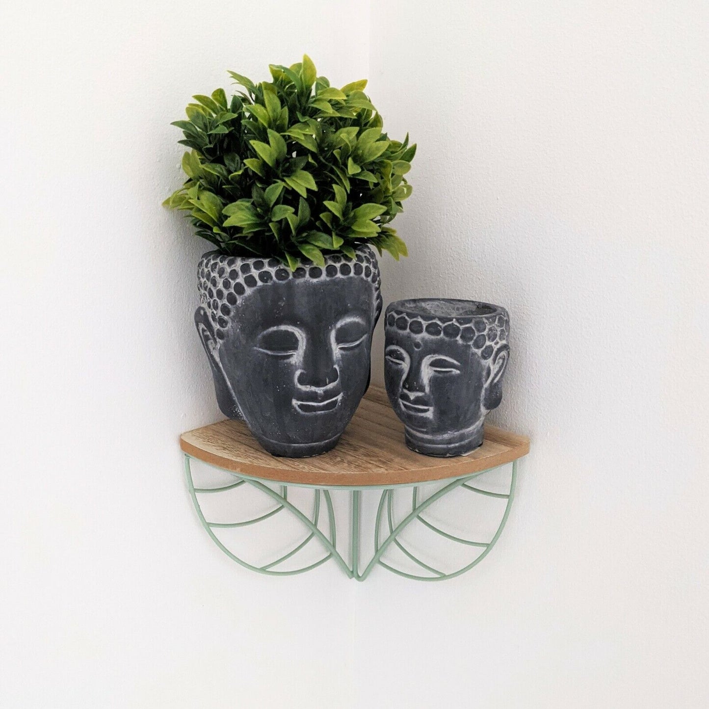 Garden Ornament Plant Pot Planter Buddha Head Zen Decoration Outdoor Indoor