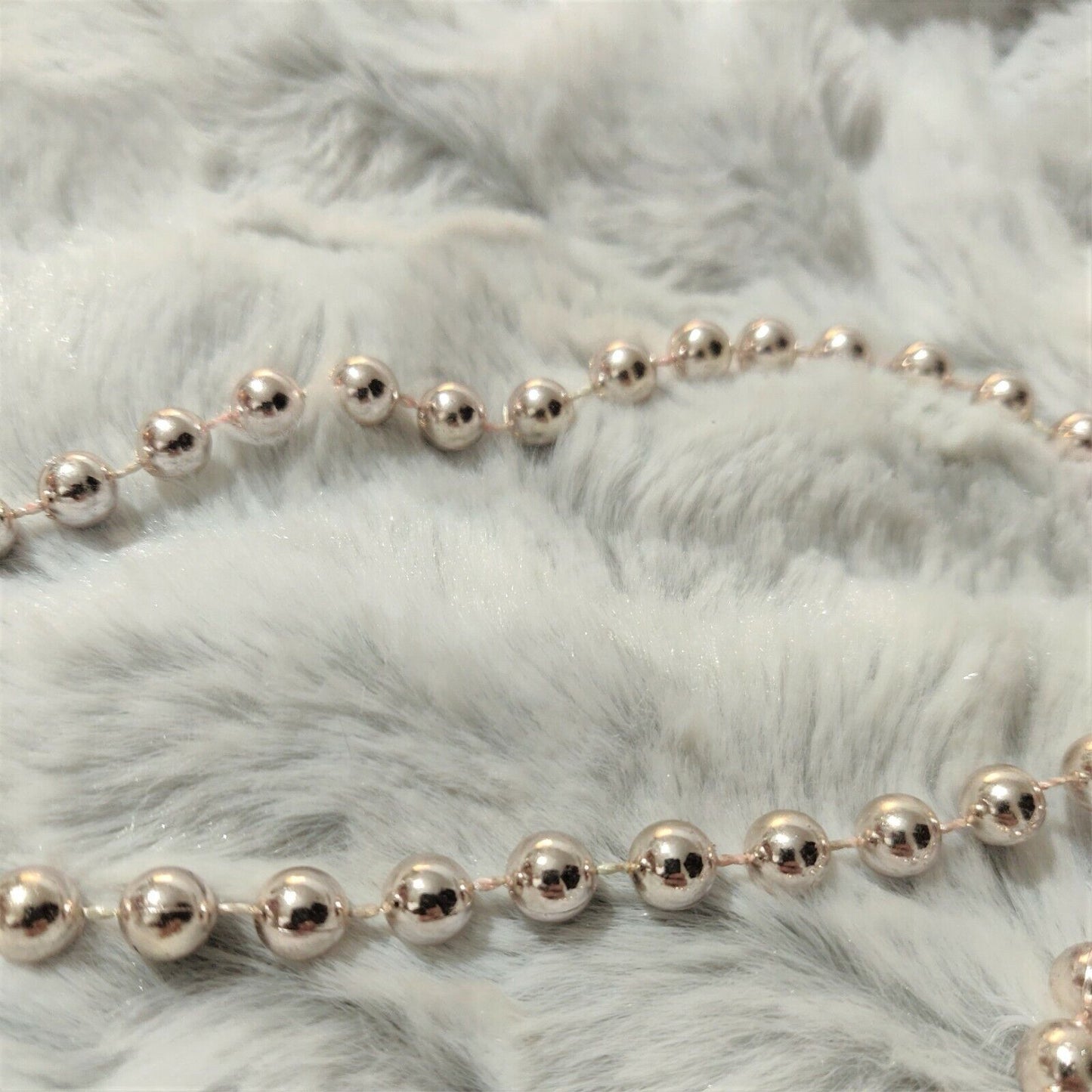 15m Plastic Beads Chain Pearls Garland Christmas Tree Party Home Decoration