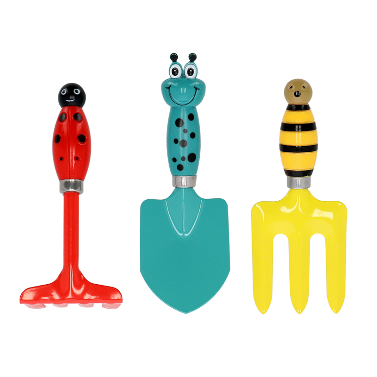 Girls Boys Gardening Tools Set Shovel Rake Trowel Gloves Watering Can Bucket