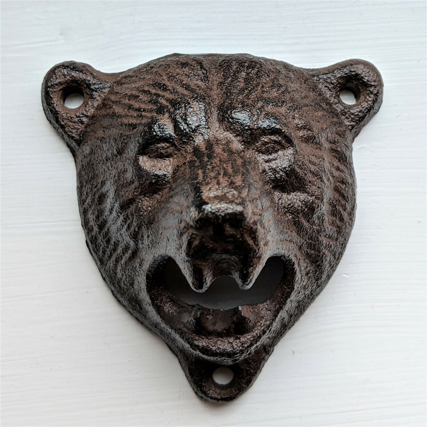 Animal Bottle Opener Stag Bear Head Cast Iron Metal Wall Mounted Bottle Opener
