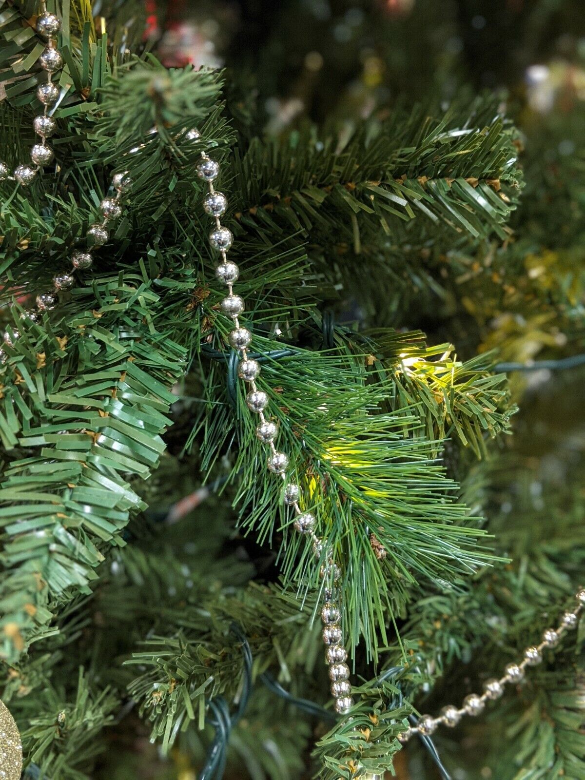 15m Plastic Beads Chain Pearls Garland Christmas Tree Party Home Decoration