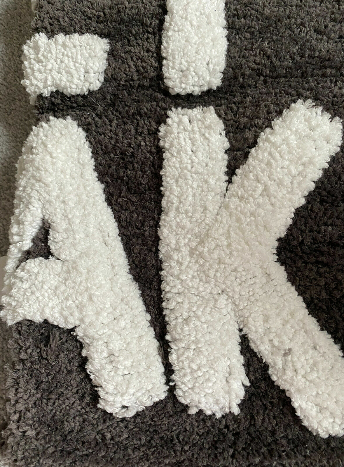 50x80cm Super Soft Non-Slip White Grey Get Naked Tufted Bath Mat Design Bathroom