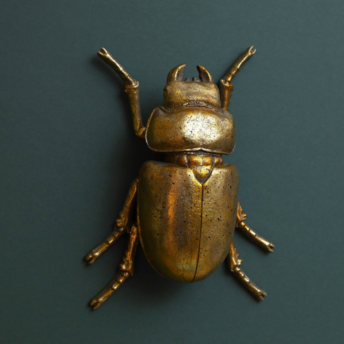 Steampunk Gold Stag Lady Beetle Wall Bee Art Hanging Insect Bug Ornament Décor
