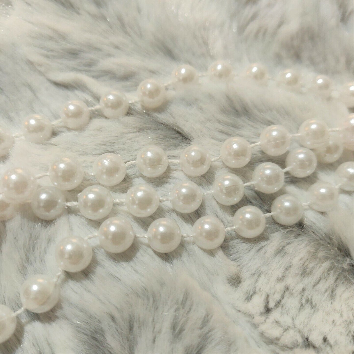 15m Plastic Beads Chain Pearls Garland Christmas Tree Party Home Decoration