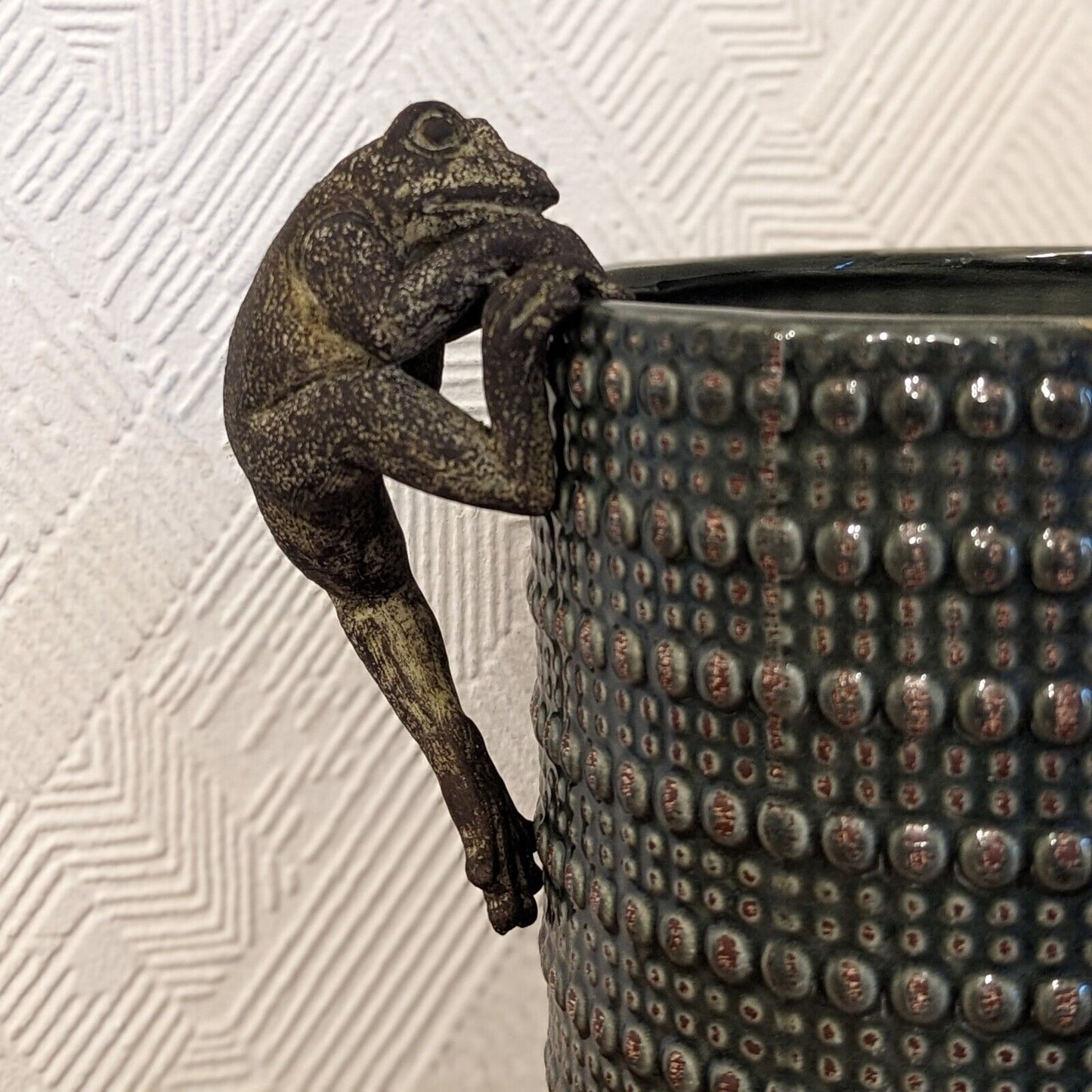 Resin Frog Plant Pot Hanger Nat Climber Animal Design Home Garden Decor