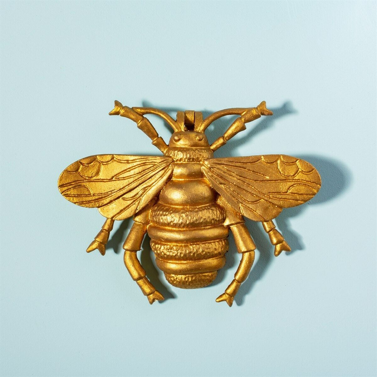 Bee Door Knocker Rustic Gold Bee Iron Metal Vintage Rustic Design 10cm