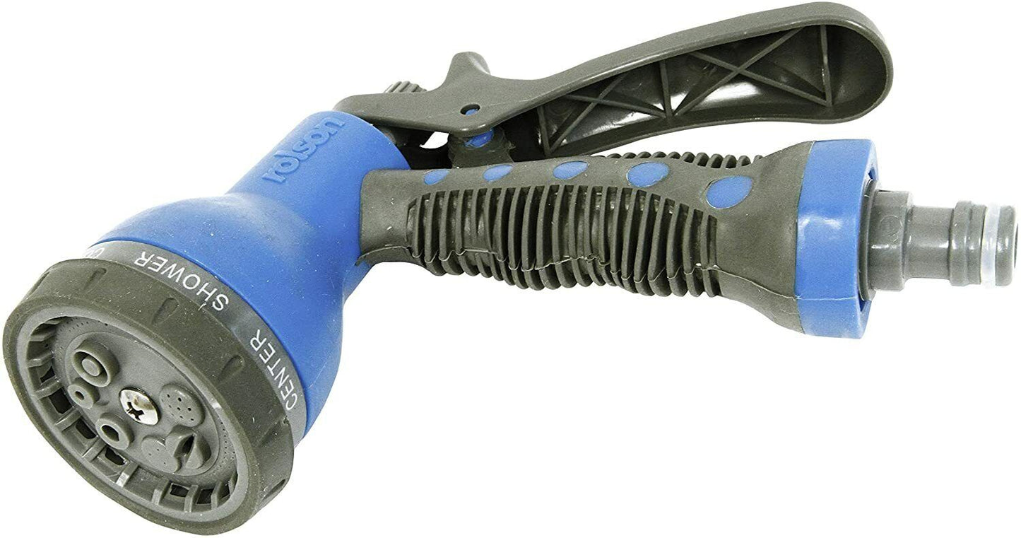 Spray Nozzle Water Hose Gun Multi Pattern Garden Adjustable Mist Attachments