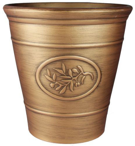Gloss Ceramic Plastic Planters Flower Plant Pots Barrel Tall Bowl Olive Cover