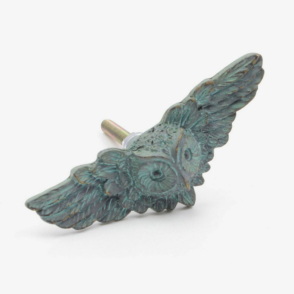 Owl Drawer Knob Birds Face Wings Furniture Drawer Knob Pull Cabinet Handle Metal