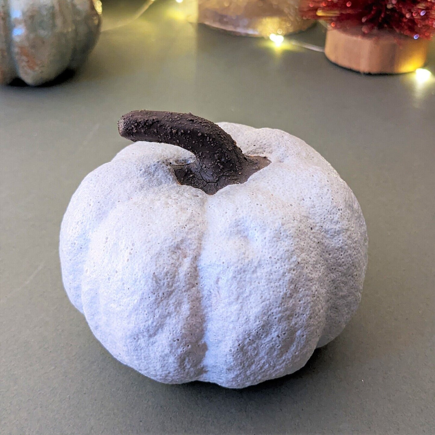 10cm Fall Autumn Halloween Pumpkin Rustic Decor Reactive Glazed Ceramic Ornament