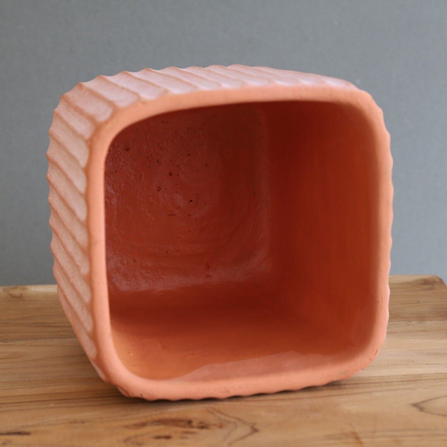 14cm Square Terracotta Plant Pot Planter Cover Clay Flowers Herbs Indoor Outdoor