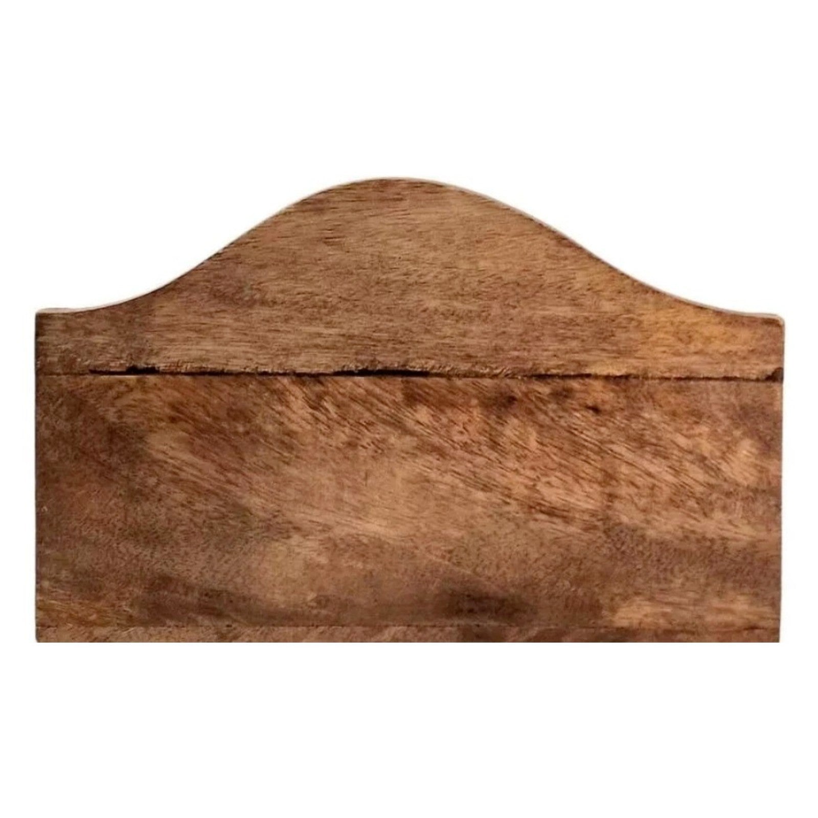 Mango Wood Letter Rack with Heart Design Rustic Mail Organizer Valentine Home