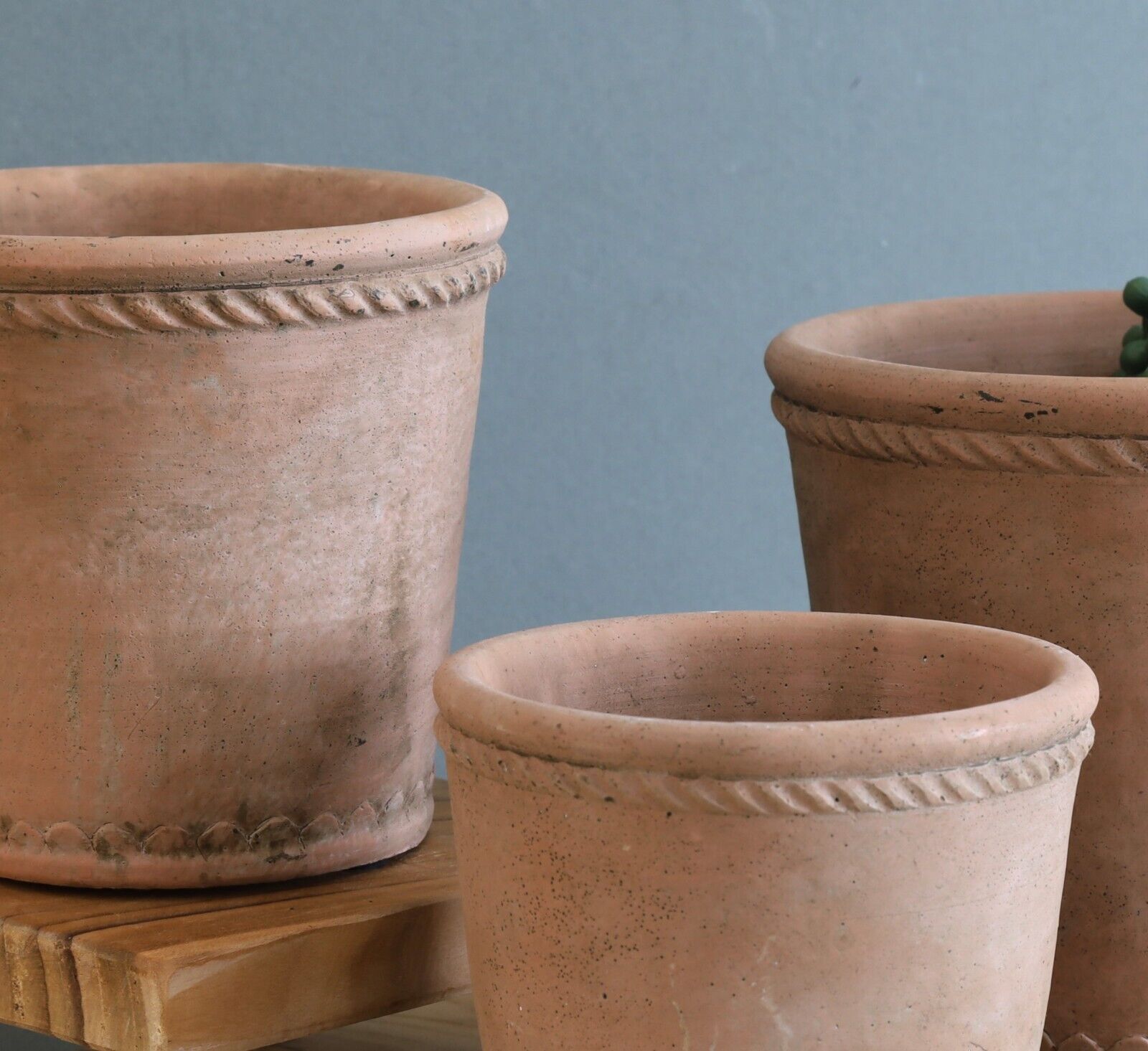 Aged Terracotta Plant Pot Planter Cover Clay Flowers Herbs Indoor Outdoor Flower
